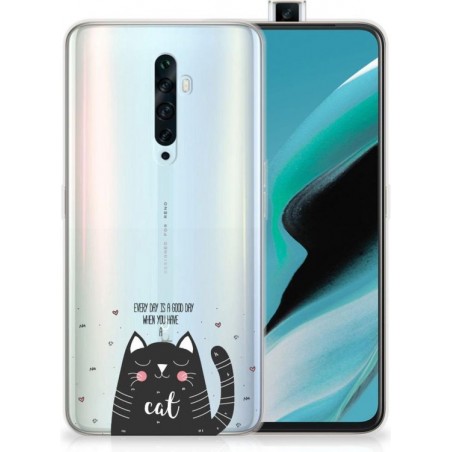 Telefoonhoesje met Naam OPPO Reno2 Z Cat Good Day