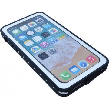 Phonaddon Waterproof Hoesje iPhone XS 5.8" Volledig Waterdicht Shockproof Case - Wit
