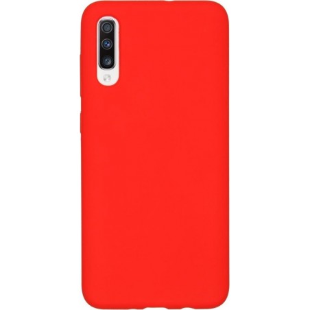 Accezz Liquid Silicone Backcover Samsung Galaxy A70 hoesje - Rood