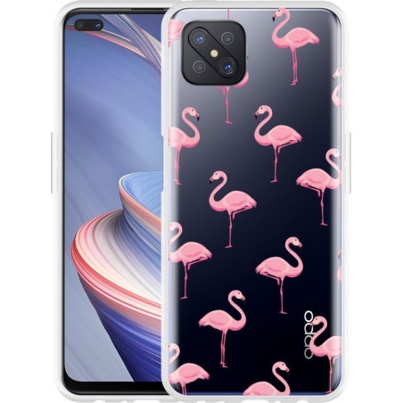 Oppo Reno 4 Z Hoesje Flamingo