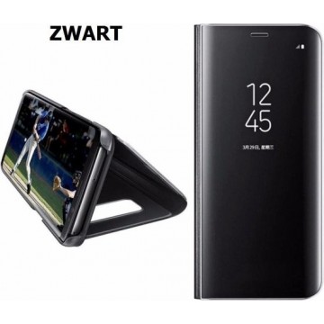 Clear View Stand Cover voor de Samsung Galaxy S8 Plus _  Zwart