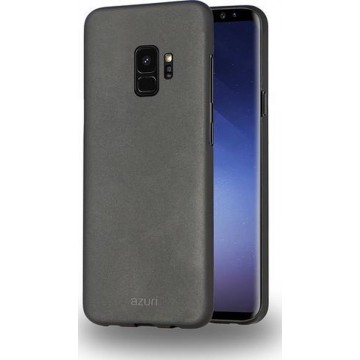 MH by Azuri metallic cover with soft touch coating - zwart- Samsung S9