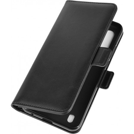 Mobigear Magnetic Buckle Luxe Wallet Hoesje Zwart Motorola Moto G8 Power Lite