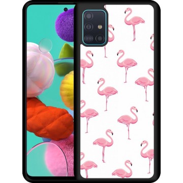 Galaxy A51 Hardcase hoesje Flamingo