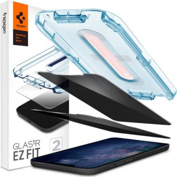 Spigen GLAStR Privacy EZ Fit Screenprotector + Applicator voor de iPhone 12 Mini