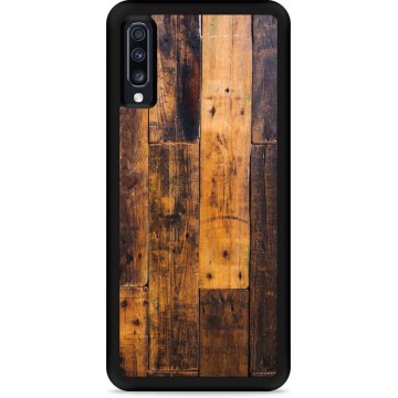 Galaxy A70 Hardcase hoesje Special Wood