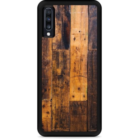 Galaxy A70 Hardcase hoesje Special Wood