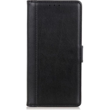 Shop4 - OnePlus Nord N100 Hoesje - Wallet Case Grain Zwart