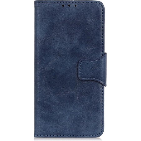Shop4 - iPhone 11 Hoesje - Wallet Case Cabello Donker Blauw