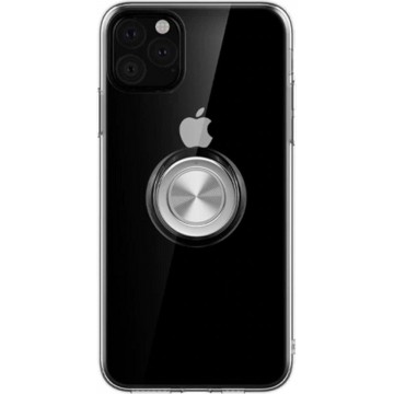 Apple iPhone 12 Pro Magnetische Backcover - Transparant TPU - voor Autohouder - Kickstand