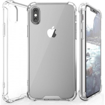 Transparant Hoesje voor Apple iPhone Xr TPU anti shock Siliconen Case achterkant hoesje (2,0 mm dik)