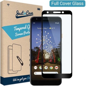 Just in Case Full Cover Tempered Glass voor Google Pixel 3a - Zwart