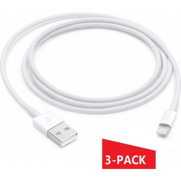 USB naar lightning kabel geschikt voor Iphone & Ipad - oplader kabel - lader - kabel - Iphone oplader - 3-PACK