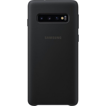 Samsung silicone cover - Samsung Galaxy S10 - Zwart