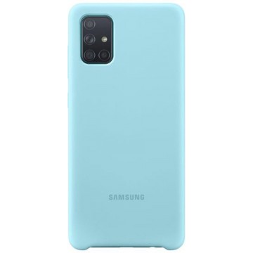 Samsung Silicone Cover Case - Samsung A71 - Blauw