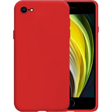 iPhone 7 Hoesje Siliconen Case Hoes Back Cover TPU - Rood