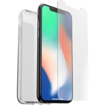 OtterBox Clear Skin voor Apple Iphone Xr + Alpha Glass screenprotector - Transparant