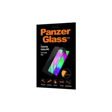 PanzerGlass Case Friendly Screenprotector voor de Samsung Galaxy A40 - Zwart