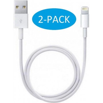 USB-A naar lightning kabel geschikt voor Iphone & Ipad - oplader kabel - lader - kabel - oplader - 2-PACK
