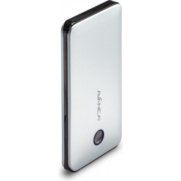 Avanca Powerbank 5.000 mAh Mobiele Oplader - iPhone - Samsung - 5V 1A - Zilver