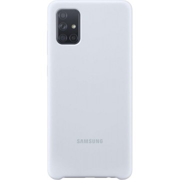 Samsung silicone cover - zilver - voor Samsung Galaxy A71