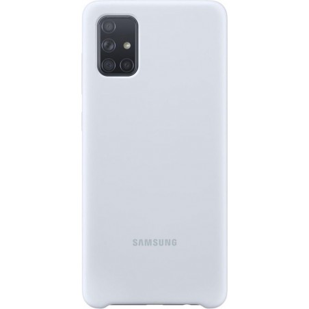 Samsung silicone cover - zilver - voor Samsung Galaxy A71