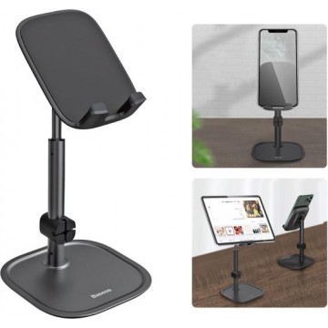 Baseus Universele Smartphone / Tablet Bureau houder - zwart
