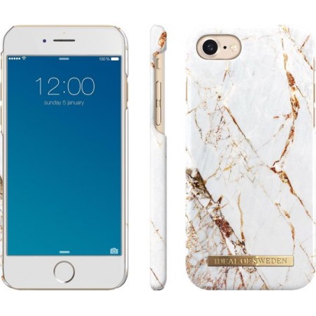iDeal of Sweden - iPhone 7 Hoesje - Fashion Back Case Carrara Gold