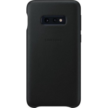 Samsung lederen cover - zwart - voor Samsung Galaxy S10e