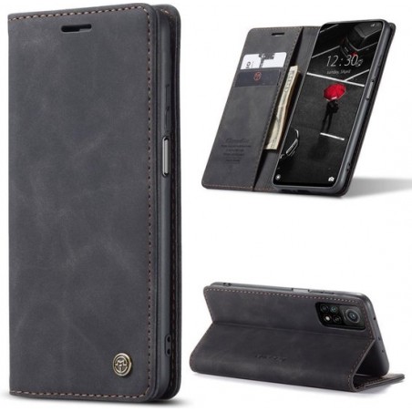 CASEME Wallet Hoesje voor Xiaomi Mi 10T / Mi 10T Pro - Zwart