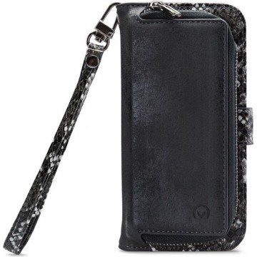 Mobilize - iPhone 11 Hoesje - Uitneembare Gelly Wallet Case Slangen Zwart