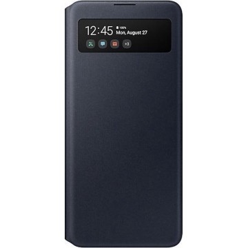 Samsung S View Wallet Cover - Samsung A51 - Zwart