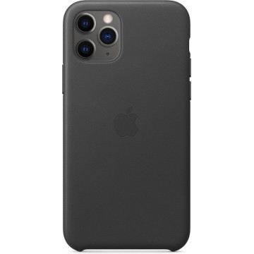 Apple Leren Hoesje voor iPhone 11 Pro - Zwart