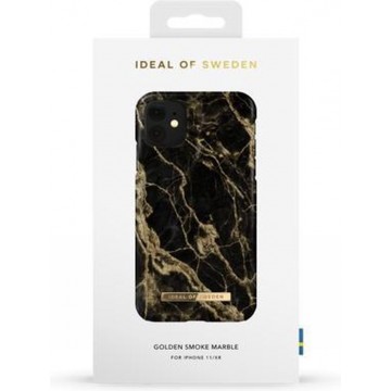 iDeal of Sweden Fashion Case iPhone 11/XR Golden Smoke Marble