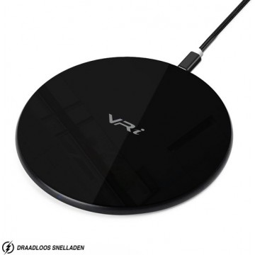Draadloze oplader - 15W snellader | VR-i Wireless Charger X1 zwart