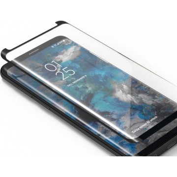 Samsung Galaxy S9 PLUS Curved Tempered Glass | bescherm glas + schoonmaak set | screenprotector