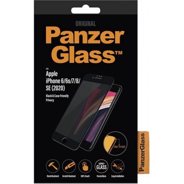 PanzerGlass Case Friendly Privacy Screenprotector voor de iPhone SE (2020) / 8 / 7 / 6(s)