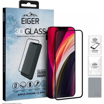 Eiger 3D GLASS Apple iPhone 12 / 12 Pro Screenprotector Tempered Glass