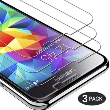 Samsung Galaxy S5 Screenprotector Glas - Tempered Glass Screen Protector - 3x