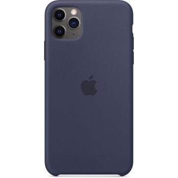 Apple Silicone Backcover iPhone 11 Pro Max hoesje - Midnight Blue