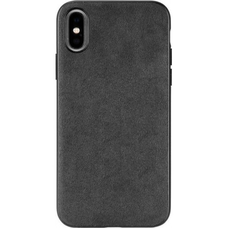 iPhone X / XS Alcantara case Zwart