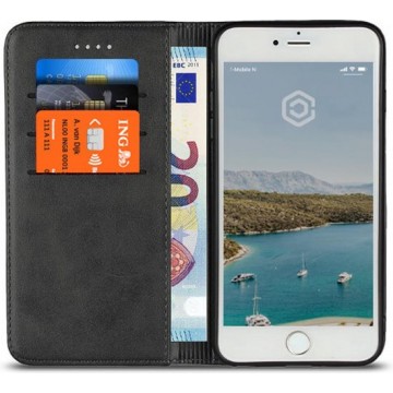 Casecentive Leren Wallet case - Portemonnee hoesje - iPhone 7 / 8 Plus zwart