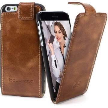 Bouletta Lederen iPhone 8 Hoesje - Flip Case - Rustic Cognac