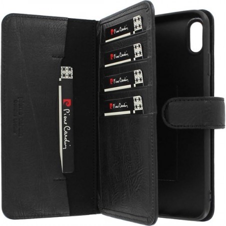 Pierre Cardin Book case voor iPhone XR - Zwart