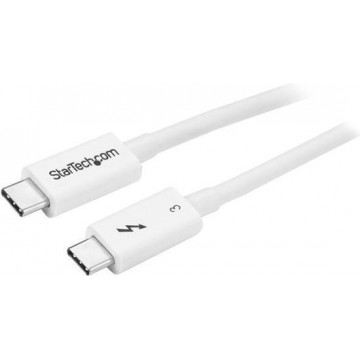 StarTech.com Thunderbolt 3 (40Gbps) USB-C kabel Thunderbolt, USB en DP compatibel 0.5m wit