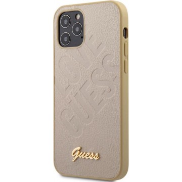 Guess IriDescent Love Hard Case - Apple iPhone 12/12 Pro (6.1'') - Goud