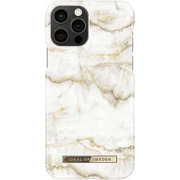 iDeal of Sweden - iPhone 12 Pro Hoesje - Fashion Back Case Golden Pearl Marble
