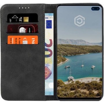 Casecentive Leren Wallet case - Portemonnee hoesje -  Samsung Galaxy S10e zwart