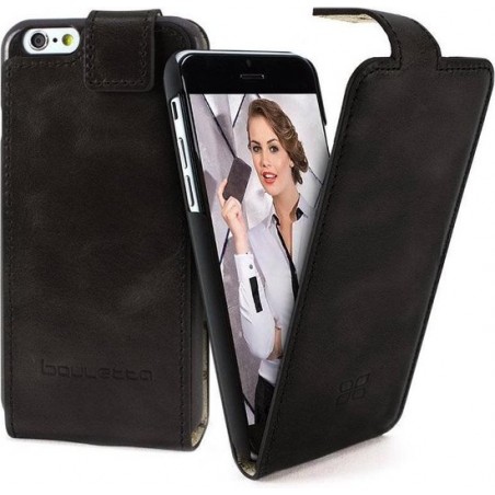 Bouletta Lederen Apple iPhone 7/8 Hoesje - Flip Case - Rustic Black