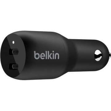 Belkin - Dual USB-C Autolader - 36W - Snellader
